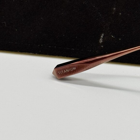 NEW VALENTINO V-STUD-II VLX-133C AVIATOR UNISEX GOLD ROSE EYEGLASSES - Picture 8 of 10